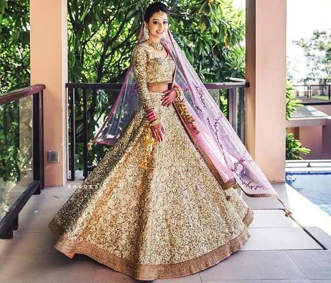 shimmer lehenga choli